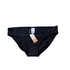 Kona Sol Classic Black Bikini Bottom High Coverage Hipster XL